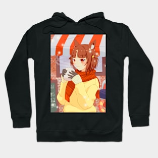 Nekopara Azuki's Hot Coffee and First Snow Hoodie